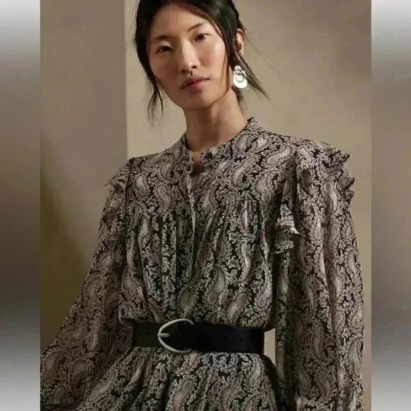 Banana Republic FLUTTER MIDI SHIRTDRESS - Picture 3 of 4